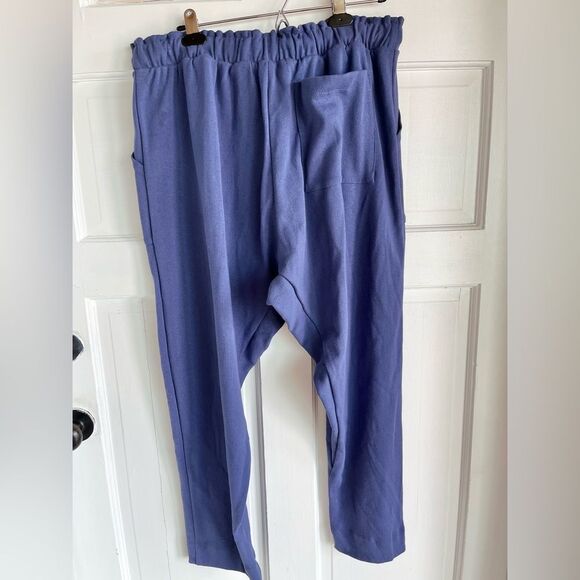 New Free people movement FP beach best of cropped joggers blue capri sweatpants - Picture 6 of 8